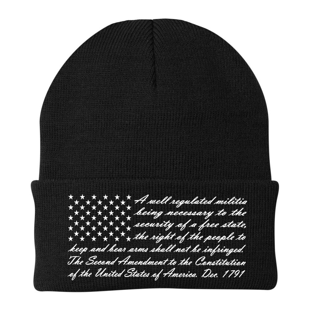 Second Amendment Flag Beanie