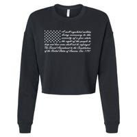 Second Amendment Flag Cropped Pullover Crew
