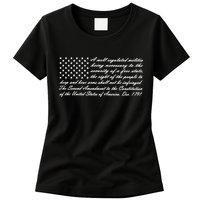 Second Amendment Flag Womens T-Shirt