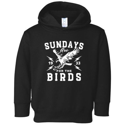 Sundays Are For The Birds Football Philadelphia Toddler Hoodie