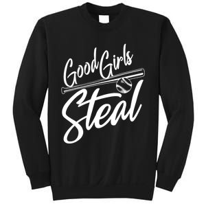 Softball Art For Women Good Steal Baseball Pitcher Sweatshirt