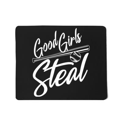 Softball Art For Women Good Steal Baseball Pitcher Mousepad