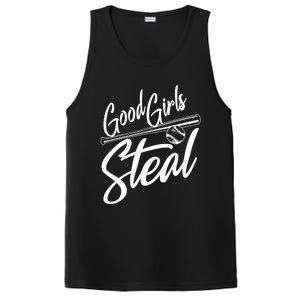 Softball Art For Women Good Steal Baseball Pitcher PosiCharge Competitor Tank