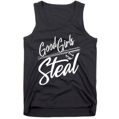 Softball Art For Women Good Steal Baseball Pitcher Tank Top