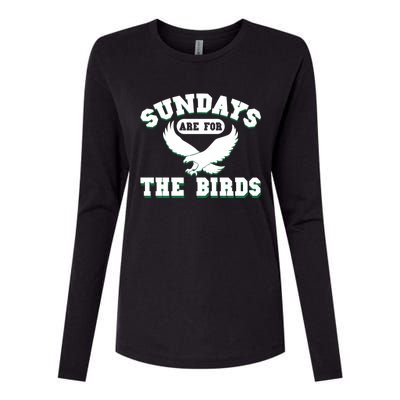 Sundays Are For The Birds Football Philadelphia Womens Cotton Relaxed Long Sleeve T-Shirt