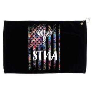 STNA American Flag Grommeted Golf Towel