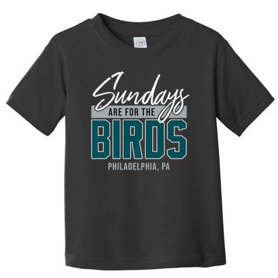 Sundays Are For The Birds Football Philadelphia Toddler T-Shirt