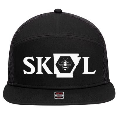 SKAL Arkansas funny saying quote 7 Panel Mesh Trucker Snapback Hat