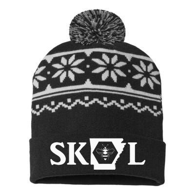 SKAL Arkansas funny saying quote USA-Made Snowflake Beanie