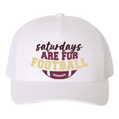 Saturdays Are For Football Funny Football Lover Yupoong Adult 5-Panel Trucker Hat