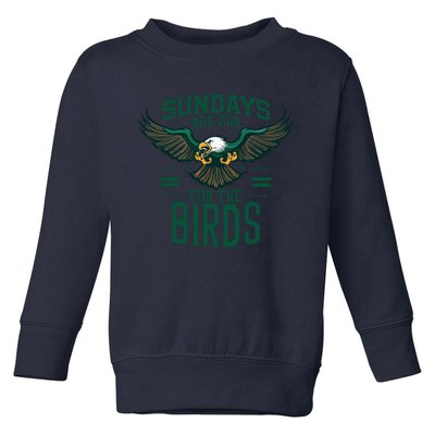 Sundays Are For The Birds Football Philadelphia Toddler Sweatshirt