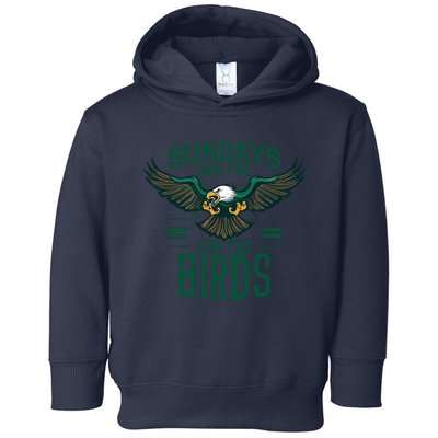 Sundays Are For The Birds Football Philadelphia Toddler Hoodie