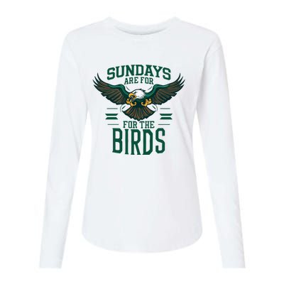 Sundays Are For The Birds Football Philadelphia Womens Cotton Relaxed Long Sleeve T-Shirt