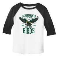 Sundays Are For The Birds Football Philadelphia Toddler Fine Jersey T-Shirt