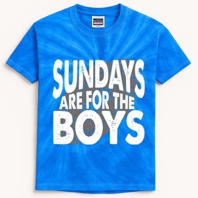 Sundays Are For The American Football Gift Kids Tie-Dye T-Shirt