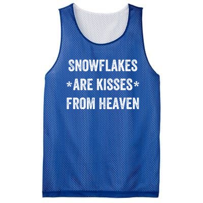 Snowflakes Are From Heaven For Snow Winter Vacation Gift Mesh Reversible Basketball Jersey Tank