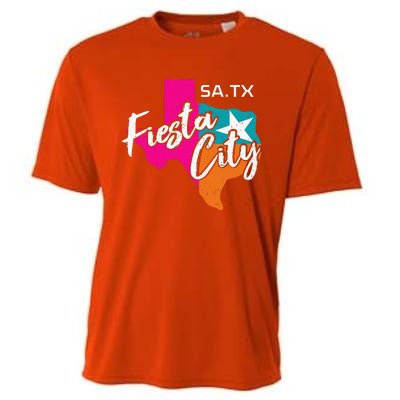 San Antonio Fiesta City Cinco De Mayo Squad Texas Cooling Performance Crew T-Shirt