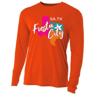 San Antonio Fiesta City Cinco De Mayo Squad Texas Cooling Performance Long Sleeve Crew