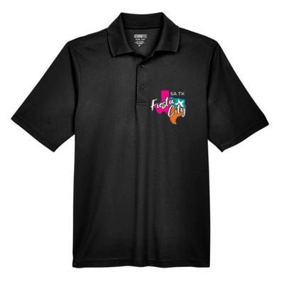 San Antonio Fiesta City Cinco De Mayo Squad Texas Men's Origin Performance Pique Polo