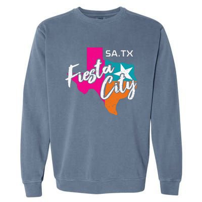 San Antonio Fiesta City Cinco De Mayo Squad Texas Garment-Dyed Sweatshirt