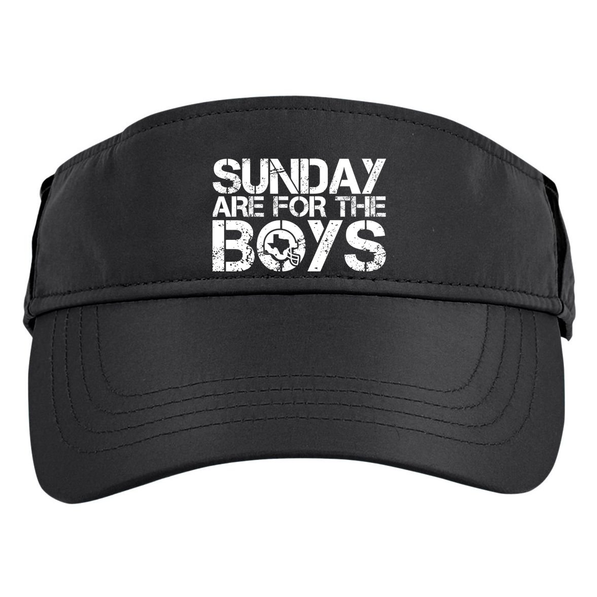 Sunday Are For The Boy Football Fan Adult Drive Performance Visor