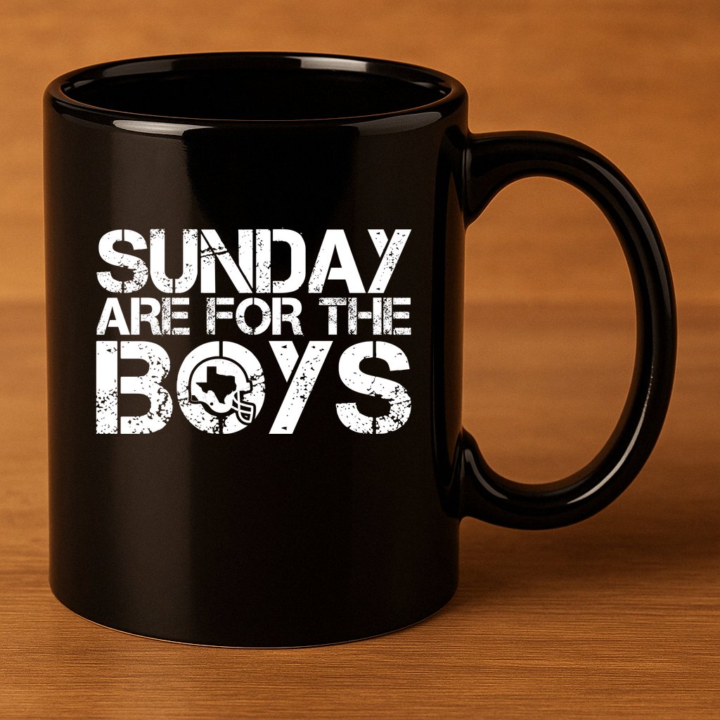 Sunday Are For The Boy Football Fan 11oz C Handle Ceramic Mug