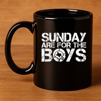 Sunday Are For The Boy Football Fan 11oz C Handle Ceramic Mug
