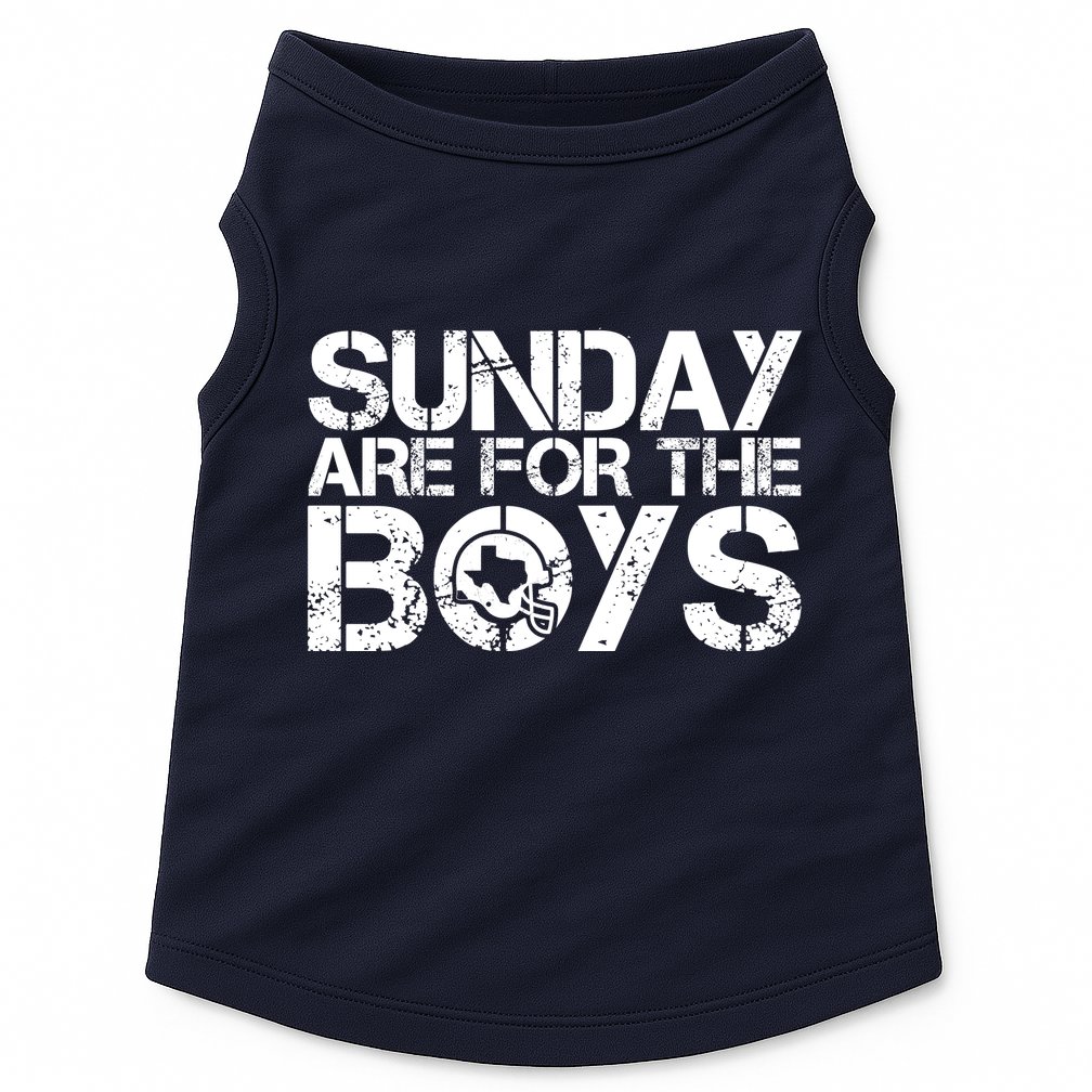 Sunday Are For The Boy Football Fan Doggie Tank