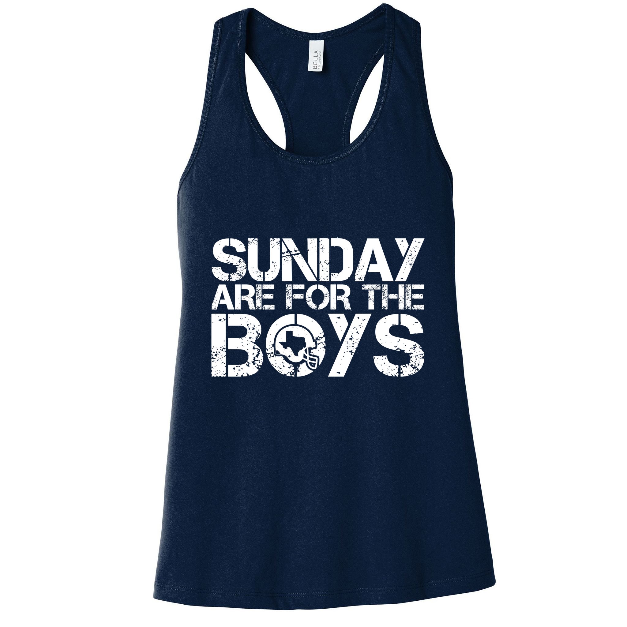 Sunday Are For The Boy Football Fan Womens Tank Top