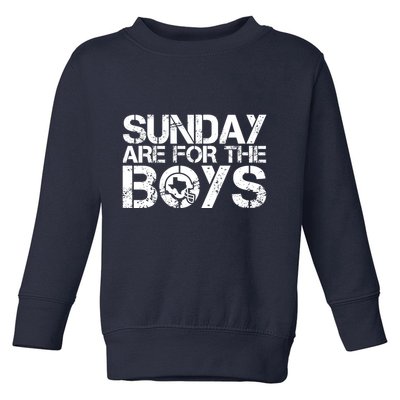 Sunday Are For The Boy Football Fan Toddler Sweatshirt