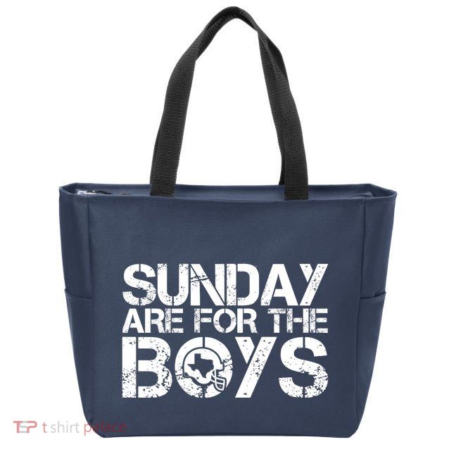 Sunday Are For The Boy Football Fan Zip Tote Bag
