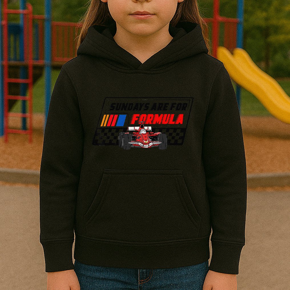 Sundays Are For Formula Racing Lover & Motorsports Fast Cars Kids Hoodie