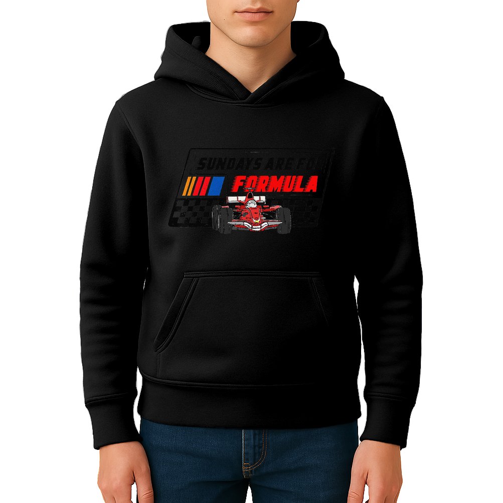 Sundays Are For Formula Racing Lover & Motorsports Fast Cars Kids Hoodie