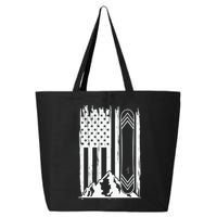Snowboarding American Flag 25L Jumbo Tote
