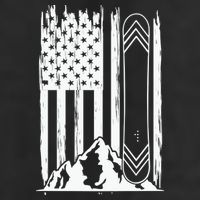 Snowboarding American Flag Trucker Hat