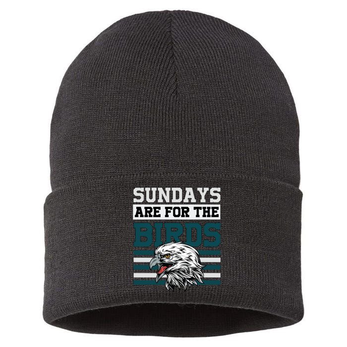 Sundays Are For The Birds It's A Philly Thing Philadelphia Football Sustainable Knit Beanie