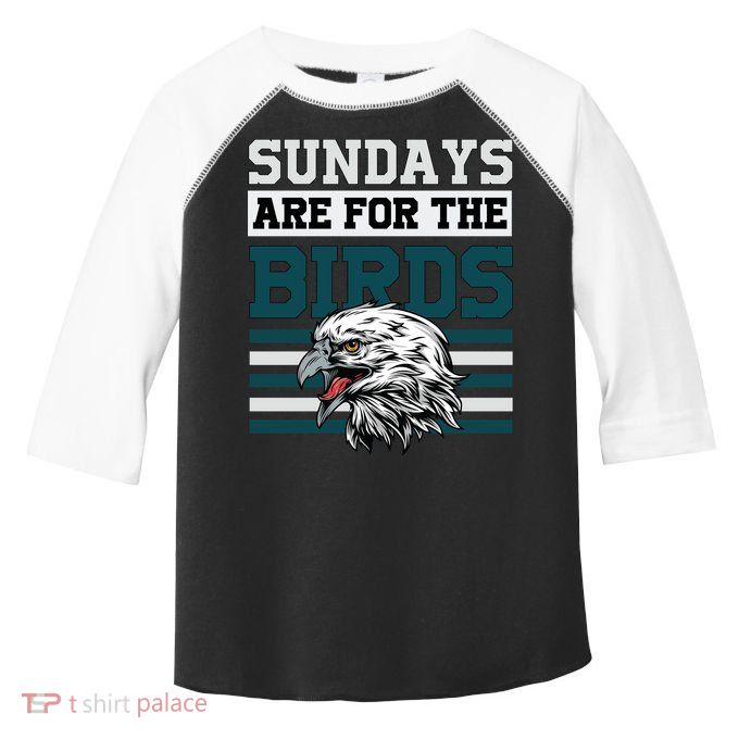 Sundays Are For The Birds It's A Philly Thing Philadelphia Football Toddler Fine Jersey T-Shirt