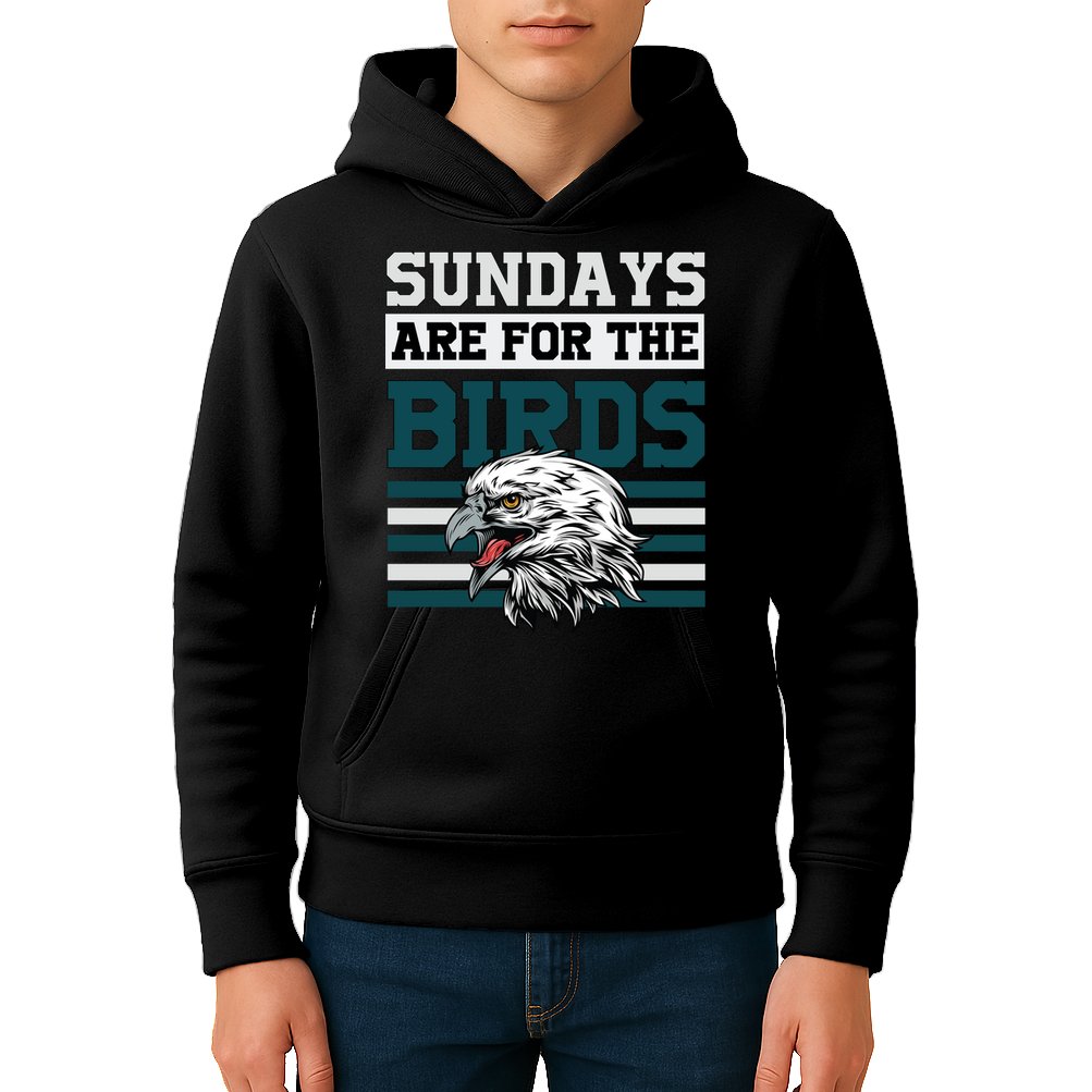Sundays Are For The Birds It's A Philly Thing Philadelphia Football Kids Hoodie