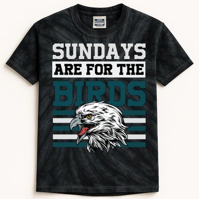 Sundays Are For The Birds It's A Philly Thing Philadelphia Football Kids Tie-Dye T-Shirt