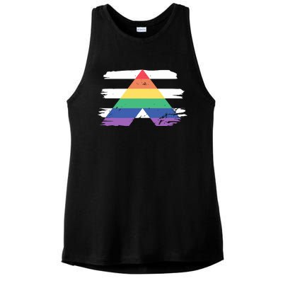 Straight Ally Flag Ally Lgbtq Lgbt Pride Month Ladies PosiCharge Tri-Blend Wicking Tank