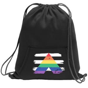 Straight Ally Flag Ally Lgbtq Lgbt Pride Month Sweatshirt Cinch Pack Bag