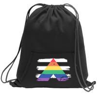 Straight Ally Flag Ally Lgbtq Lgbt Pride Month Sweatshirt Cinch Pack Bag