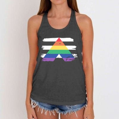 Straight Ally Flag Ally Lgbtq Lgbt Pride Month Women's Knotted Racerback Tank