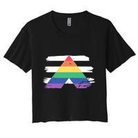 Straight Ally Flag Ally Lgbtq Lgbt Pride Month Women's Crop Top Tee
