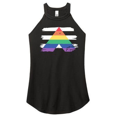 Straight Ally Flag Ally Lgbtq Lgbt Pride Month Women's Perfect Tri Rocker Tank