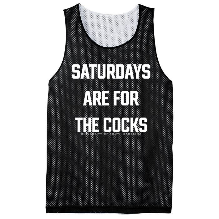 Saturdays Are For The Cocks Mesh Reversible Basketball Jersey Tank