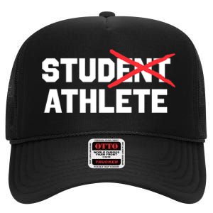 Stud Athlete Funny College Stud Athlete High Crown Mesh Back Trucker Hat