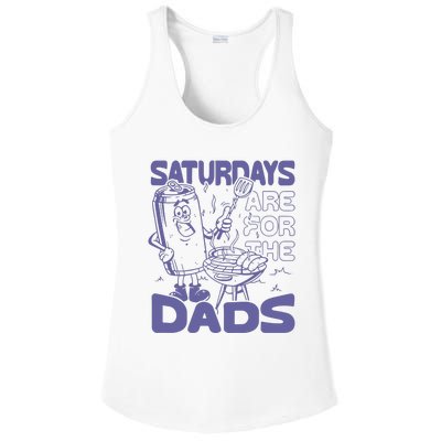 Saturdays Are For The Dads Grill Ladies PosiCharge Competitor Racerback Tank