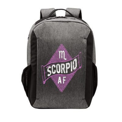 Scorpio Af Funny Astrology Scorpio Zodiac Birthday Meaningful Gift Vector Backpack