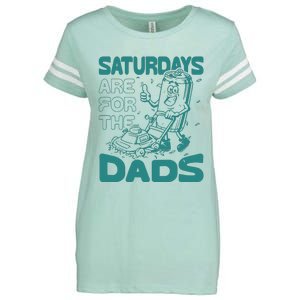 Saturdays Are For The Dads Mow Enza Ladies Jersey Football T-Shirt